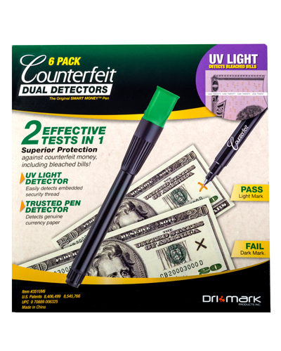 6-pack of Counterfeit Dual Detectors